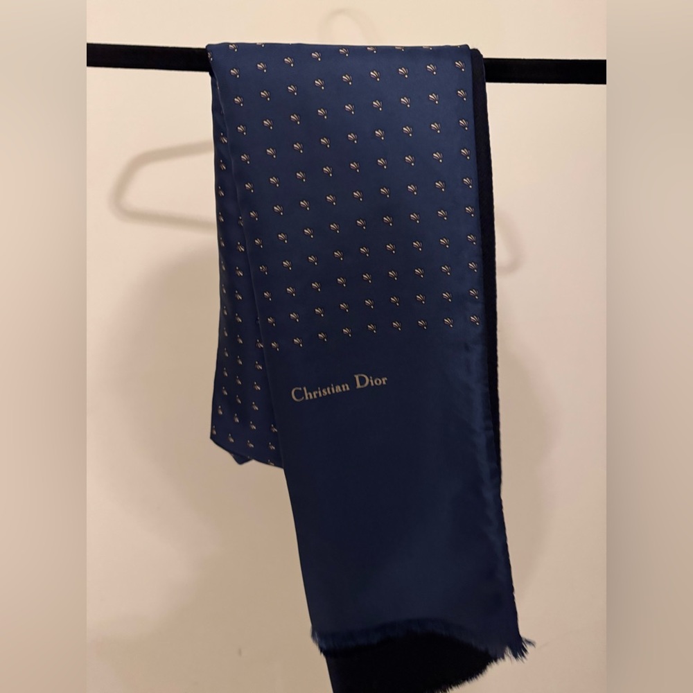 Dior Midnight Blue Men's Scarf Vintage